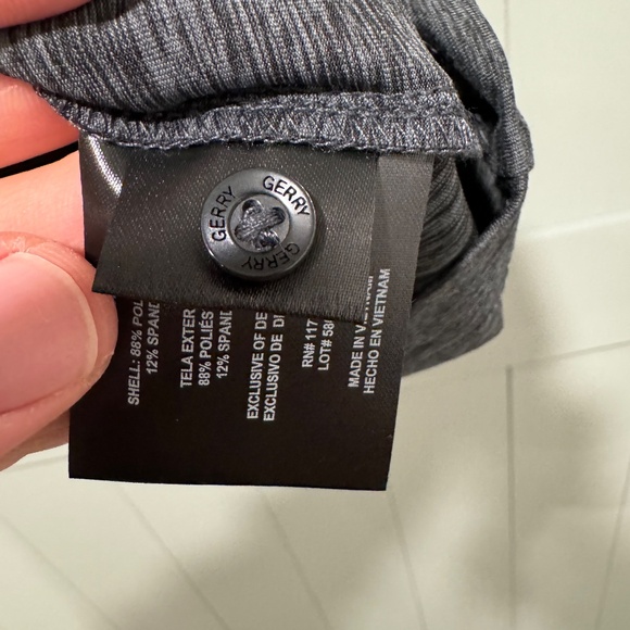 Gerry Men's Polo Shirt Short Sleeve Comfort Stretch Knit UPF 40 Gray - Size XL - Picture 4 of 7